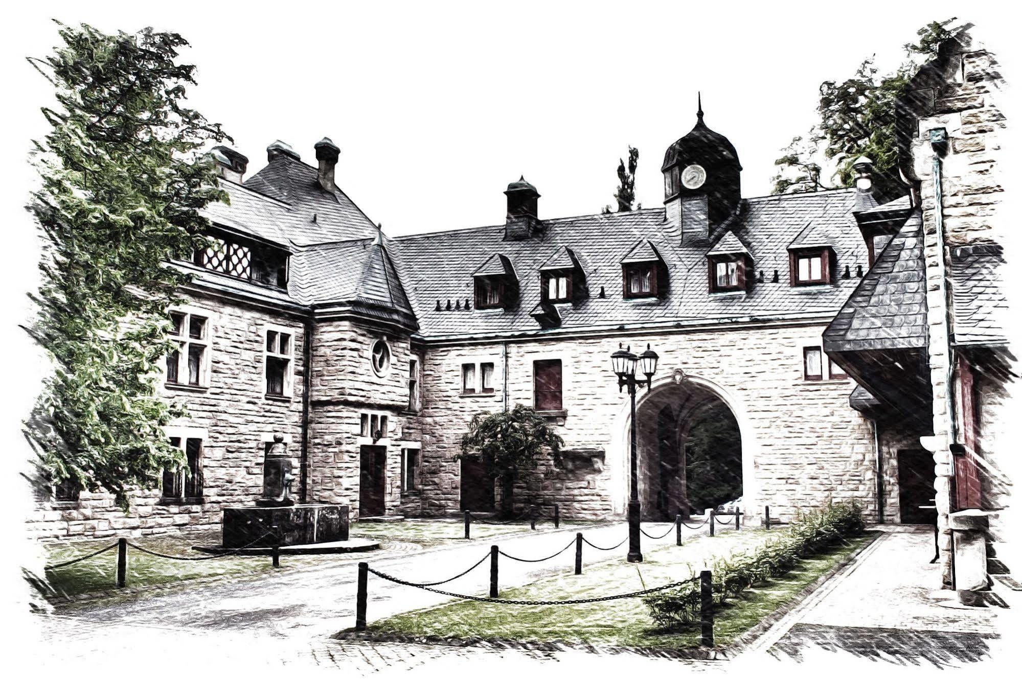 Schloss Hotel Wolfsbrunnen Schwebda Esterno foto